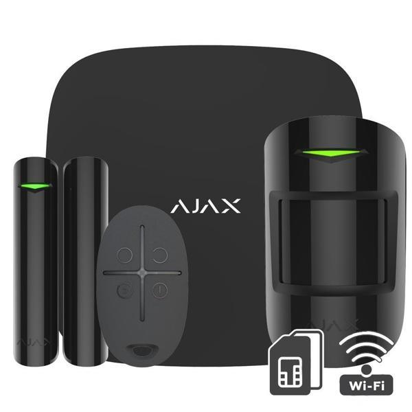 AJAX Hubkit Plus Kablosuz Alarm Seti Wifi / StarterKit Plus Seti Siyah - Image 1