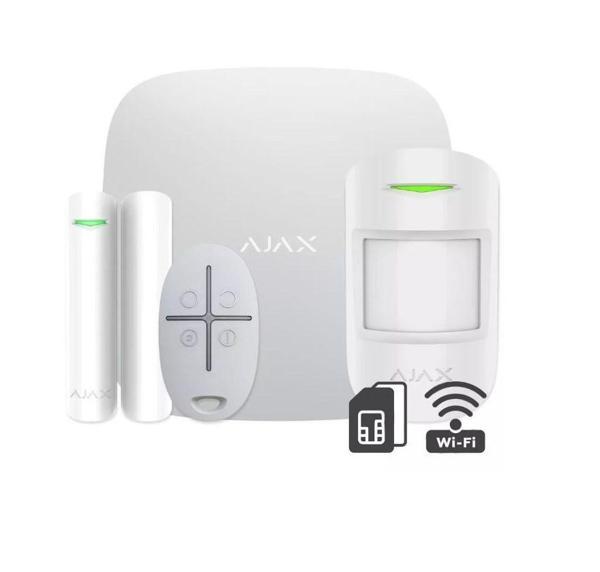 AJAX Hubkit Plus Kablosuz Alarm Seti Wifi / StarterKit Plus Seti Beyaz - Image 1