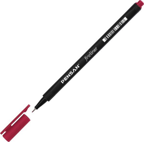 Pensan Fineliner Keçe Uç Kalem 0,4 Mm Vişne 6500 (10 Lu Paket) - Image 1