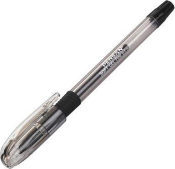 Pensan Tükenmez Kalem Soft Gel Siyah 0.7 Mm 2400 (12 Li Paket) - Image 1