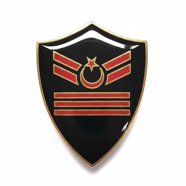 Minyatür Rütbe Sağlık Sınıfı - Uzman Çavuş 3 Kademe Rütbe (Siyah Zemin JANDARMA) - Image 1