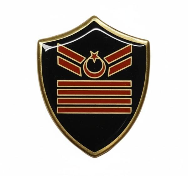 Minyatür Rütbe Sağlık Sınıfı - Uzman Çavuş 4 Kademe Rütbe (Siyah Zemin JANDARMA) - Image 1