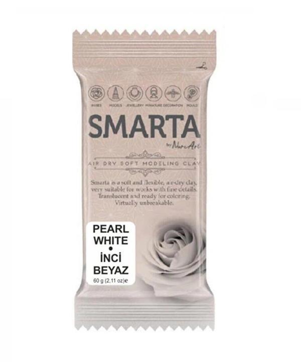 Supertrend Havayla Kuruyan Modelleme Hamuru 60 gr. METALİK BEYAZ İNCİ - Image 1