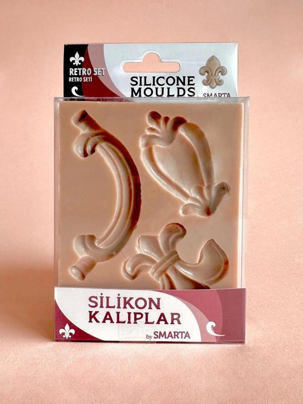 Supertrend Silicone Moulds Silikon Epoksi ve Polimer Kil Kalıbı RETRO SET - Image 1