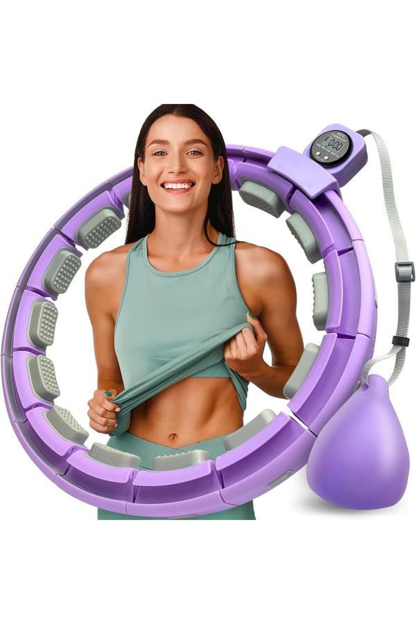 Hepitop Akıllı Hulahop – Ayarlanabilir, Düşmeyen, Kalori Sayarlı Fitness Hula Hoop – Evde Spor & - Image 1
