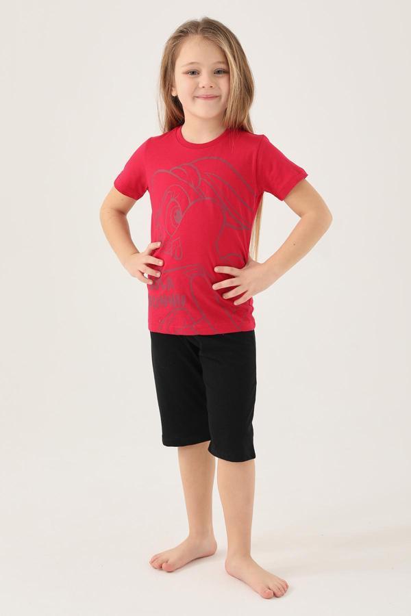 Looney Tunes L1591-2 Çocuk  Vişne Tişört - Image 1