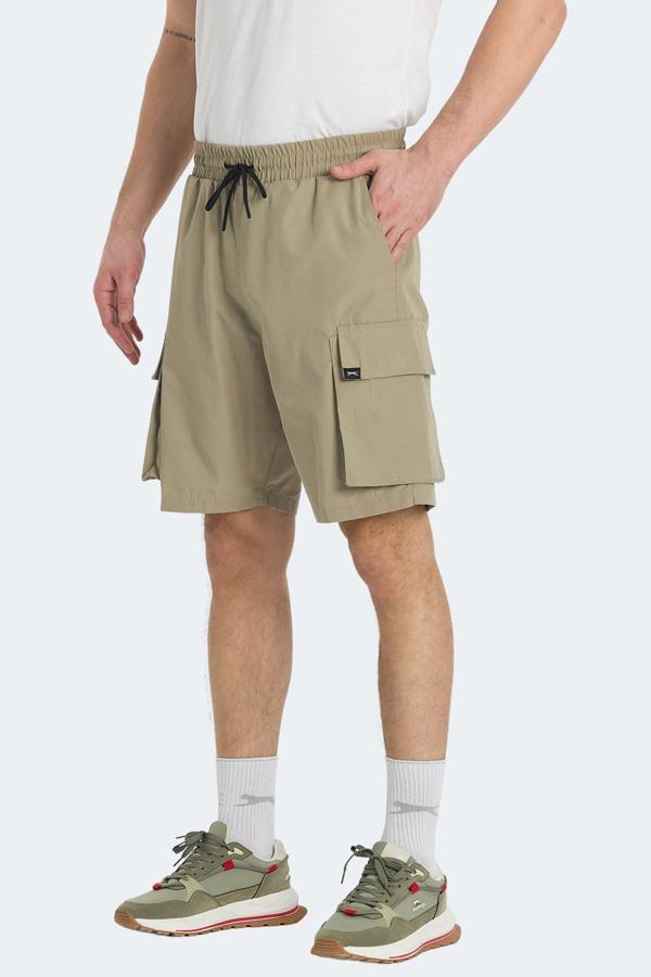Slazenger RODYA Erkek Cepli Kargo Bej Şort - Image 1