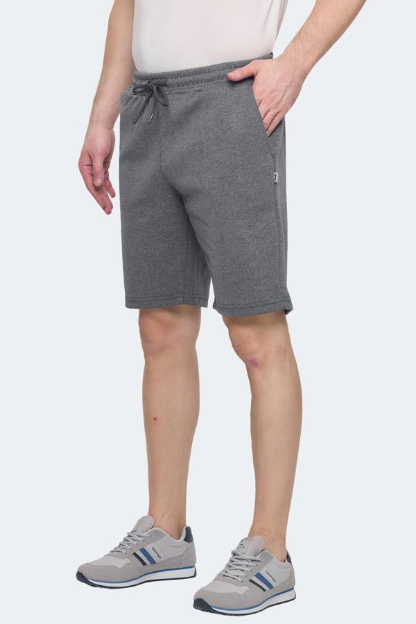 Slazenger NUKE I Erkek Cepli Koyu Gri Şort - Image 1