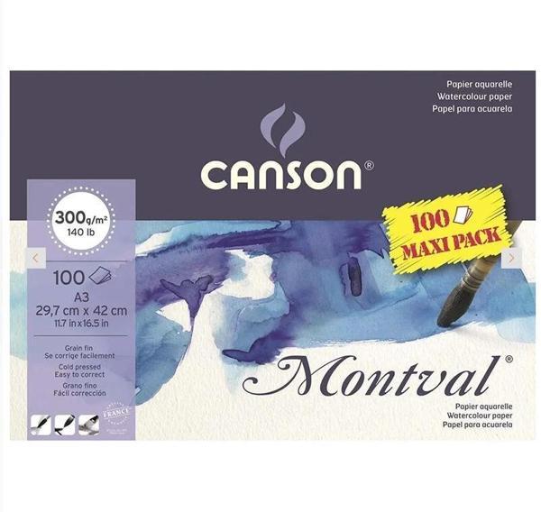 Supertrend Montval Maxi Pack Sulu Boya Defteri Blok 300 gr. 29x42 cm. 100 yaprak - Image 1