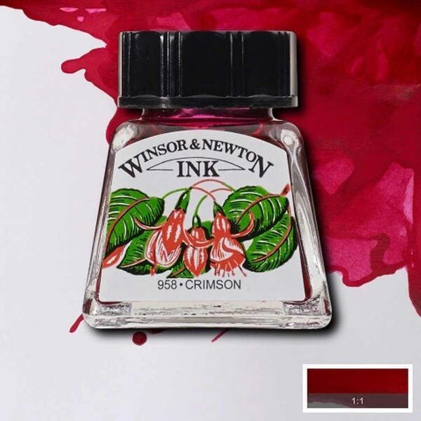 Supertrend Drawing Ink Çizim Mürekkebi 14 ml. 203 Crimson - Image 1
