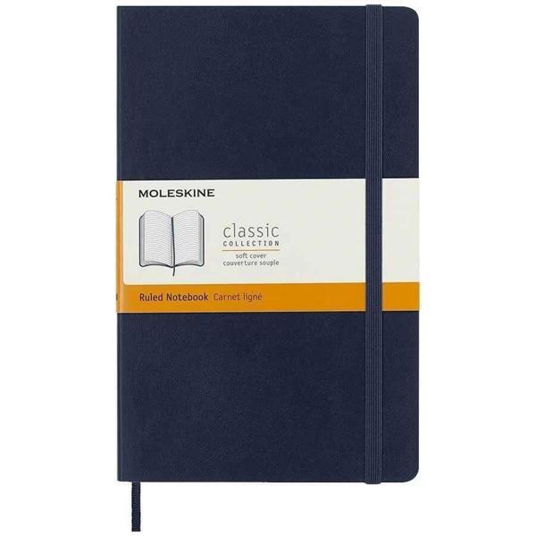 Supertrend Yumuşak Kapak Çizgili Defter L Boy 13x21 cm. 192 Sayfa Safir Mavi - Image 1