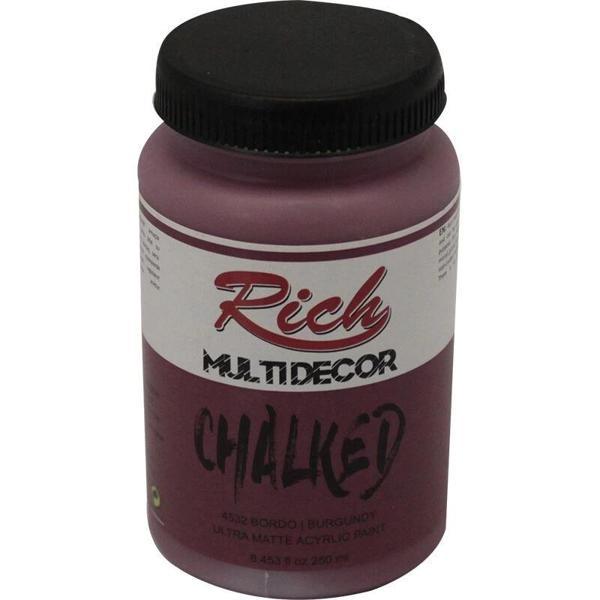 Supertrend Multi Decor Chalked Akrilik Boya 250 cc. 4532 BORDO - Image 1