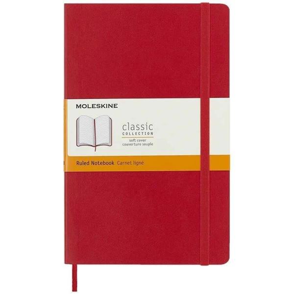 Supertrend Yumuşak Kapak Çizgili Defter L Boy 13x21 cm. 192 Sayfa Scarlet Kırmızı - Image 1