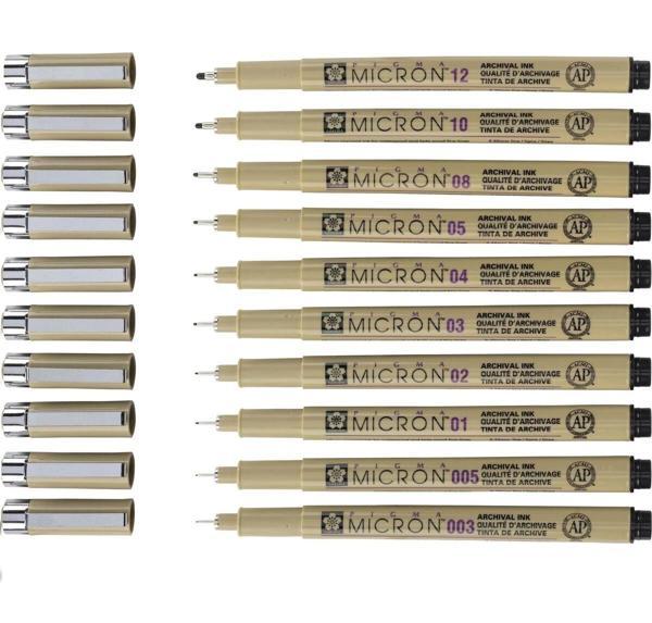 Supertrend Pigma Micron Çizim Kalemi Seti 10'lu - Image 1