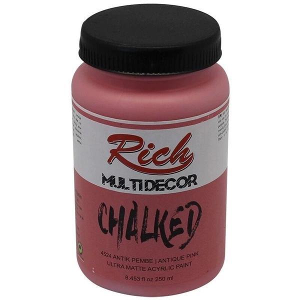 Supertrend Multi Decor Chalked Akrilik Boya 250 cc. 4524 ANTİK PEMBE - Image 1