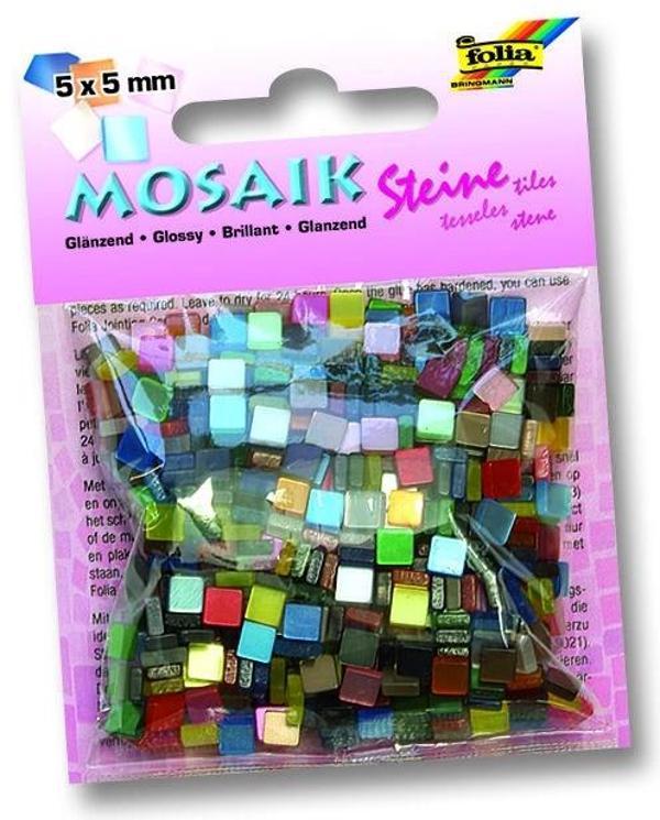 Supertrend Parlak Mozaik Taşı 5x5 mm. 700 Adet 20 RENK KARIŞIK - Image 1