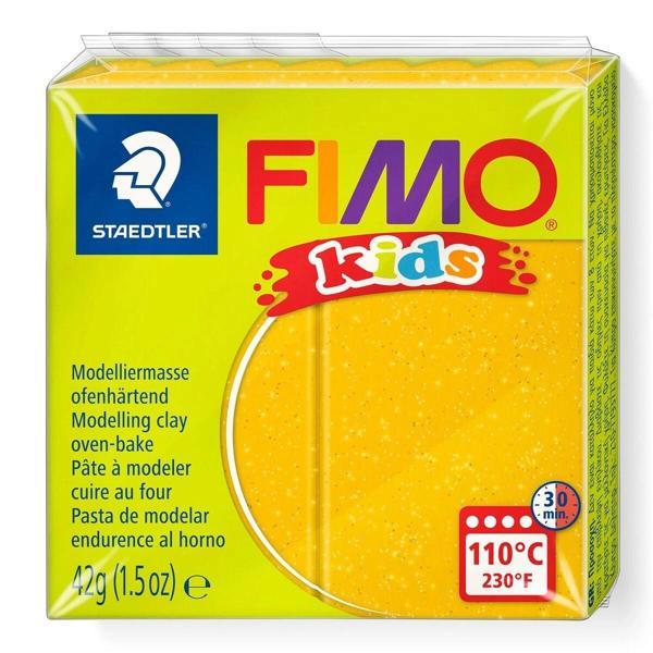 Supertrend Fimo Kids Yumuşak Polimer Kil 112 Glitter (Simli) Gold - Image 1