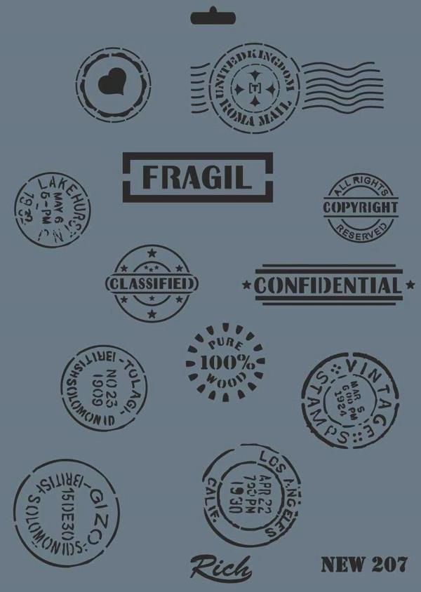 Supertrend Stencil Boyama Şablonu 25x35 cm. NEW-207 - Image 1