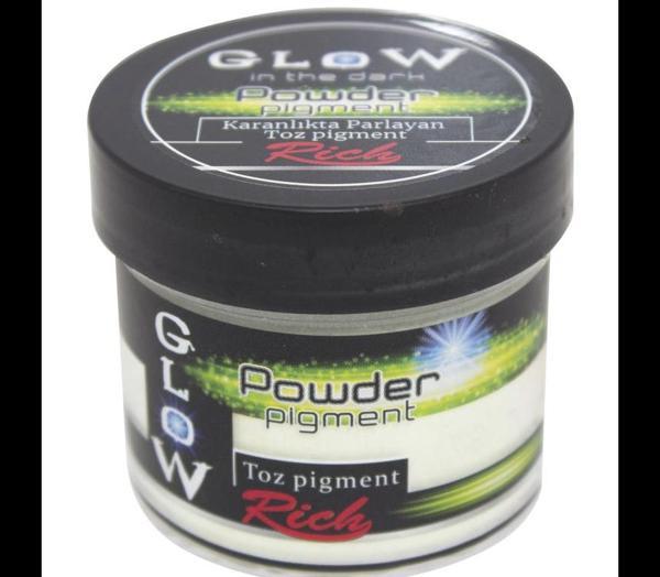 Supertrend Glow Powder (Karanlıkta Parlayan) Toz Pigment 60 cc. 11374 NATUREL YEŞİL - Image 1