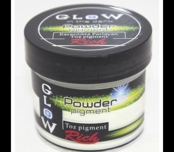 Supertrend Glow Powder (Karanlıkta Parlayan) Toz Pigment 60 cc. 11375 NATUREL TURKUAZ - Image 1