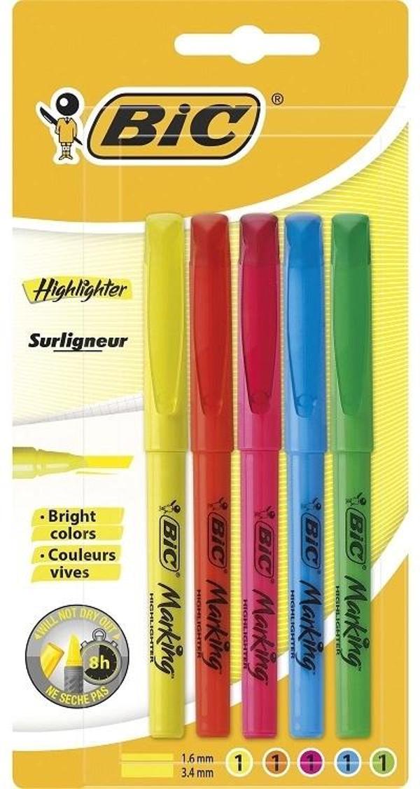 Supertrend Marking Highlighter Fosforlu İşaretleme Kalemi Seti 5 Renk - Image 1
