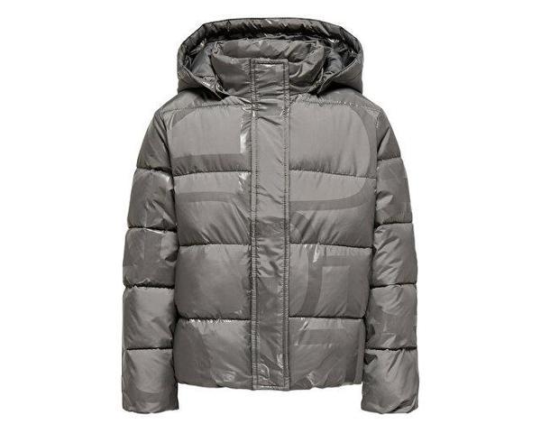 Only Kogmercedes Life Aop Puffer Çocuk Günlük Mont 15327417-DECEMBER-SKY Gri - Image 1