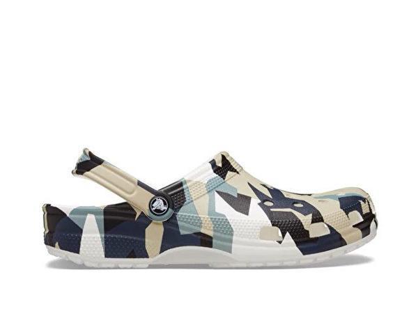 Crocs Geo Camo Clog Erkek Günlük Terlik 211009-94S Beyaz - Image 1