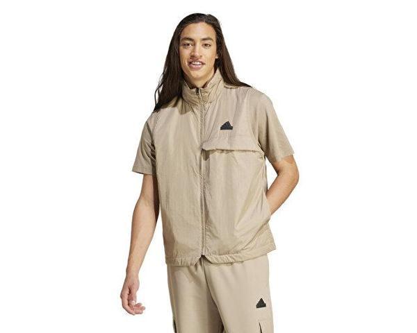 adidas U Ce U Vest Unisex Günlük Yelek IS9282 Bej - Image 1