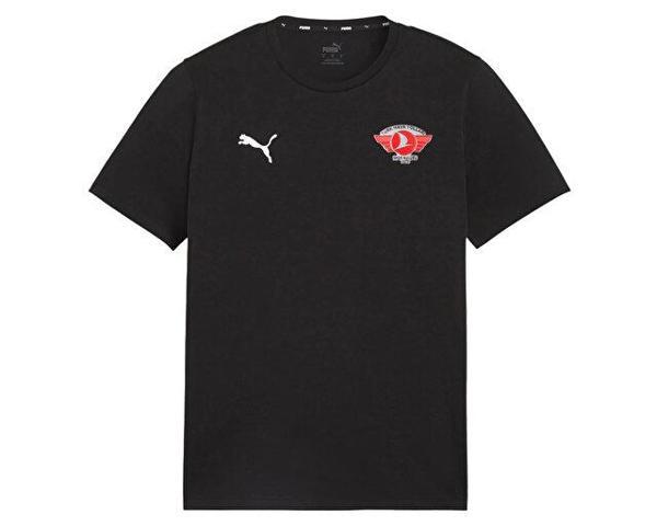 Puma Turk Hava Yolları Tısort Türk Hava Yolları Erkek Futbol Antrenman Tişörtü THY-65861503 Siyah - Image 1