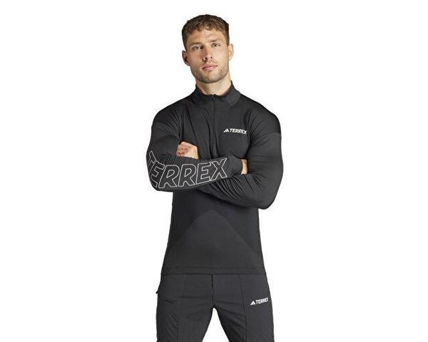 adidas Xpr Longsleeve Erkek Outdoor Uzun Kollu Tişört HZ6252 Siyah - Image 1