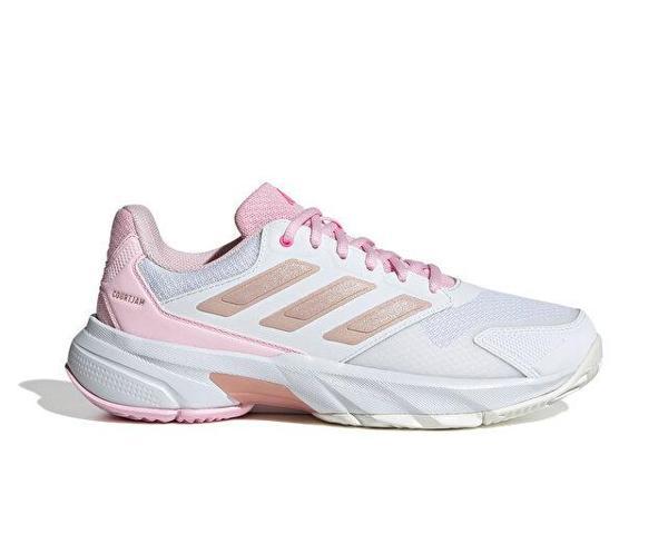 adidas Courtjam Control 3 W Kadın Tennis Ayakkabısı JP9739 Beyaz - Image 1
