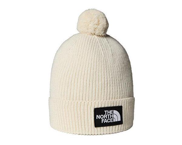 The North Face Tnf Logo Box Pom Beanie Bere NF0A8CHFQLI1 Beyaz - Image 1