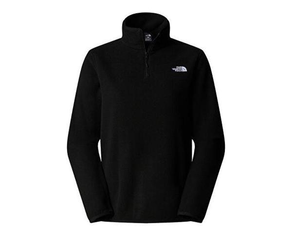 The North Face W Glacier Fleece 1/4 Zip Jacket Kadın Outdoor Çeyrek Fermuarlı Polar Üst NF0A8D2JJK31 Siyah - Image 1