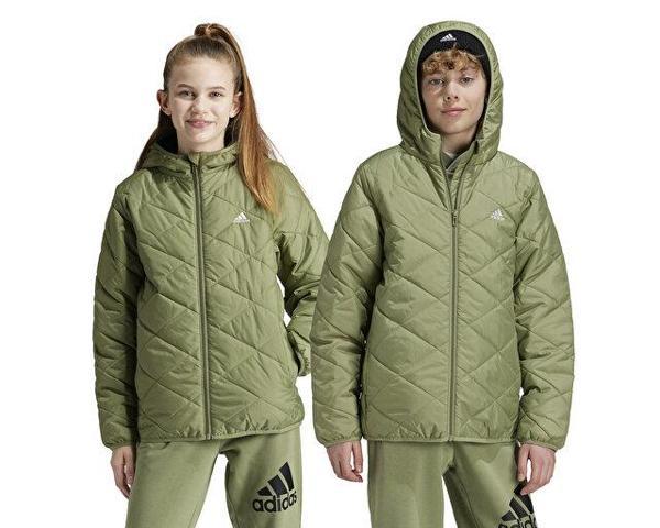 adidas J Lt Pad Jkt Çocuk Günlük Mont JF4343 Yeşil - Image 1