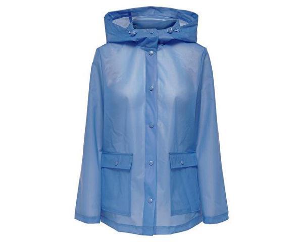 Only Onlacacie Short Rain Jacket Otw Provence Kadın Günlük Yağmurluk 15281928-PROVENCE Mavi - Image 1