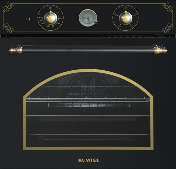 Kumtel Rustik Siyah Cam Ankastre Fırın - Image 1