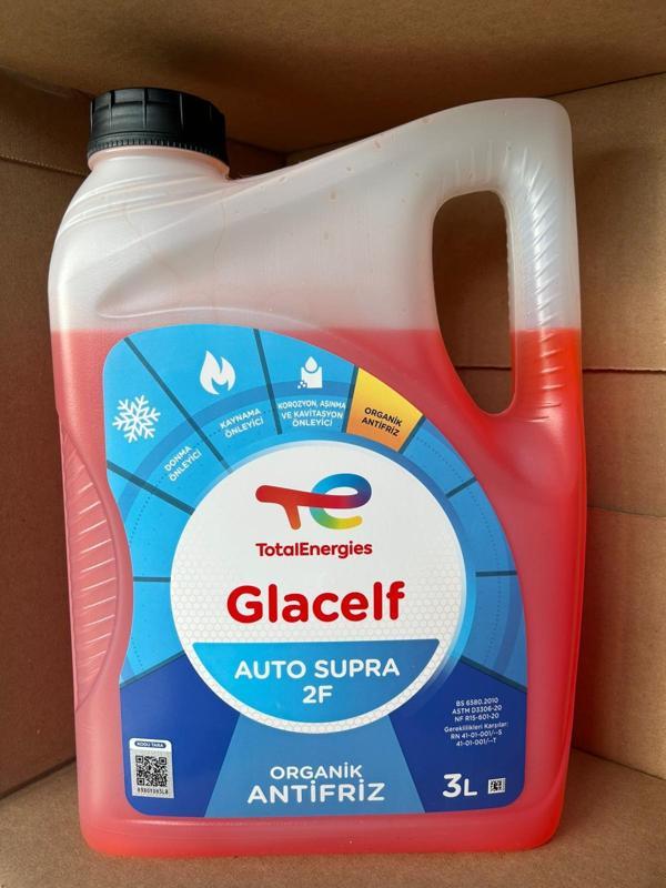 Glacelf Auto Supra Organik Antifriz KIRMIZI 3 Lt ÜRETİMYILI2025 - Image 1
