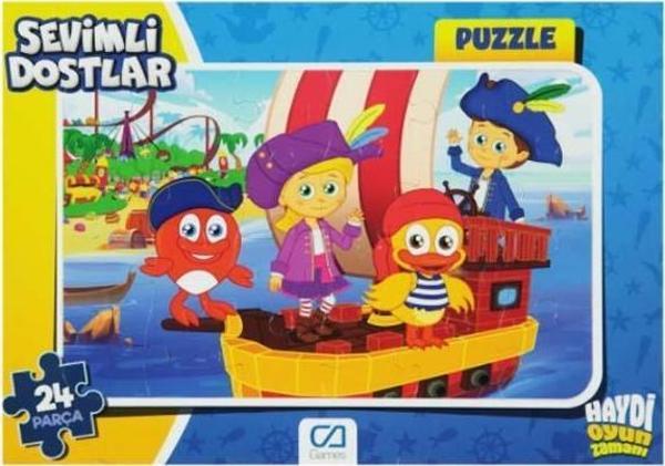 Sevimli Dostlar 24 Parça Frame Puzzle 5122 - Image 1