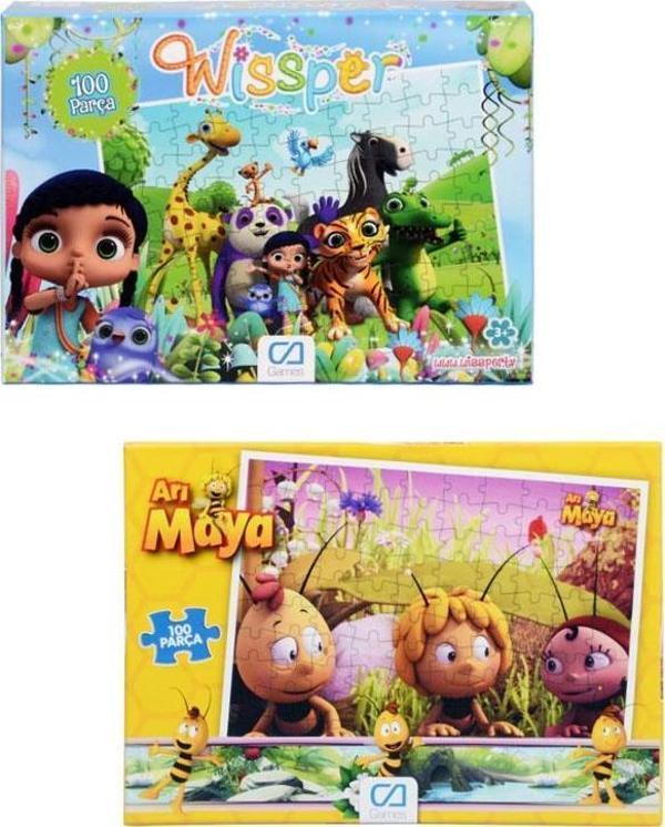 Wissper ve Arı Maya 100 Parça Puzzle 2’li Set - Image 1