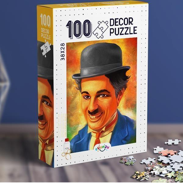 5 Yaş Charlie Chaplin Puzzle 100 Parça Oyunzu - Image 1
