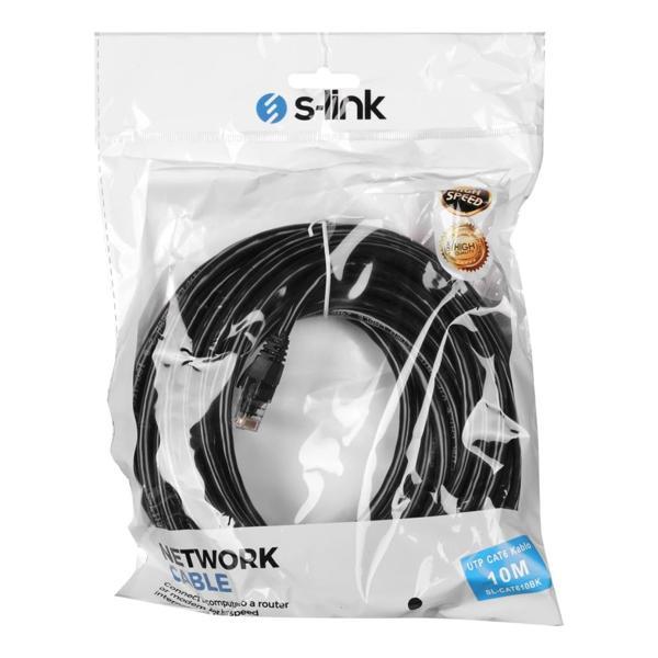 S-lınk Sl-cat610bk, Cat6, Patch, 10mt, Kablo (siyah) - Image 1