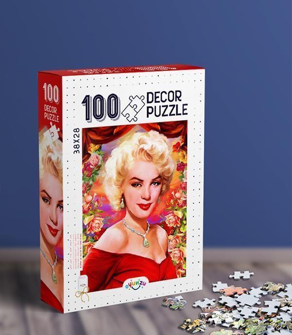 Oyunzu Marilyn Monroe Dekor Puzzle 100 Parça - Image 1