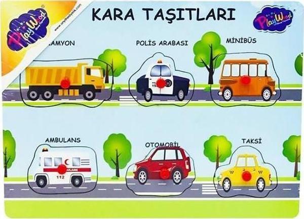 Playwood Ahşap Tutmalı Kara Taşıtları ONY147/148 - Image 1