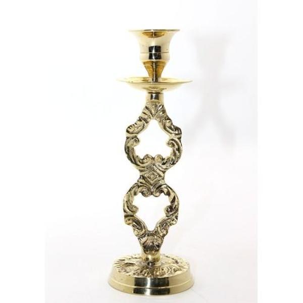 Büro Ev Ofis Dekoru için Tekli Pirinç Şamdan - Image 1