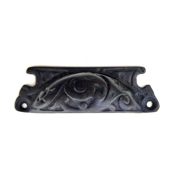 Hobi Mobilya Tasarımı için 30x90MM Antika Oksit Pirinç Lale Tas Kapı Kulbu - Image 1