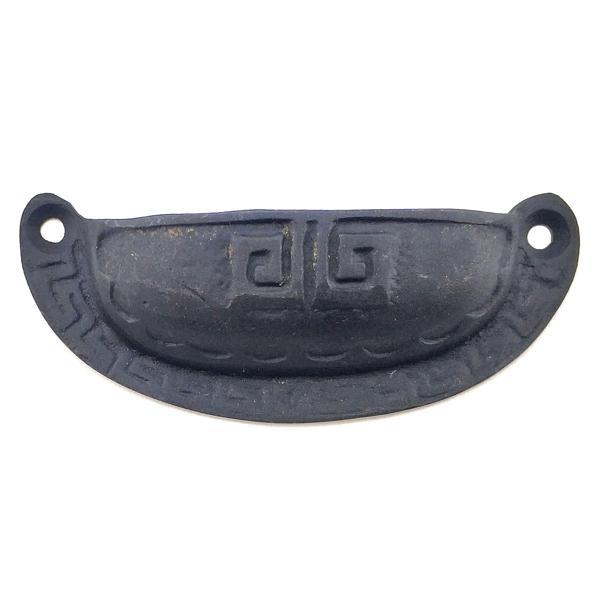 Hobi Mobilya Tasarımı için 37x90MM Antika Oksit Pirinç Çizgili Tas Kapı Kulbu - Image 1