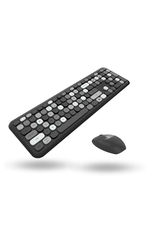 Büro Ev Ofis Bilgisayarı için Sevimli Siyah Klavye Mouse Seti - Image 1