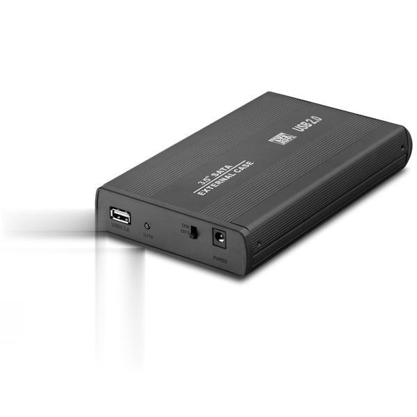 Büro Ev Ofis Bilgisayarı için Siyah Metal Usb2.0 Sata 3.5" Hdd HardDisk Kutusu - Image 1