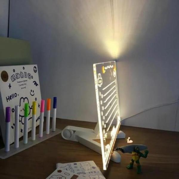 Büro Ev Ofis Dekoru için 30x20CM LED Aydınlatma Yazı Çizim Duvar Levhası - Image 1