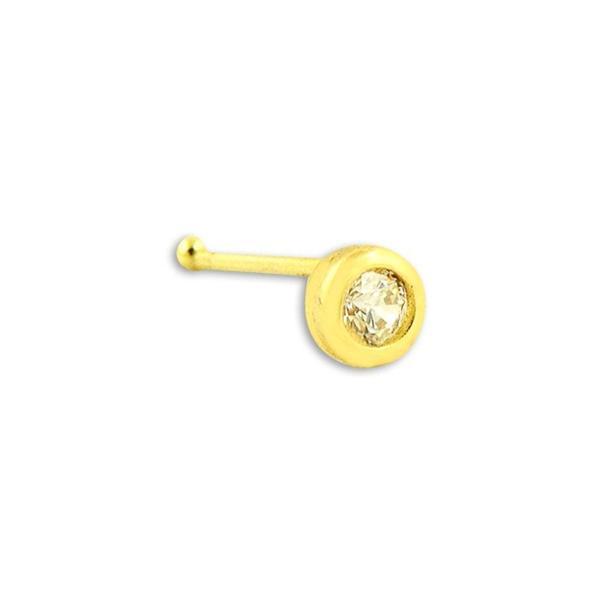 Hızma Tek Taş Yuvarlak 0,15 Gram 14 Ayar Altın - Image 1
